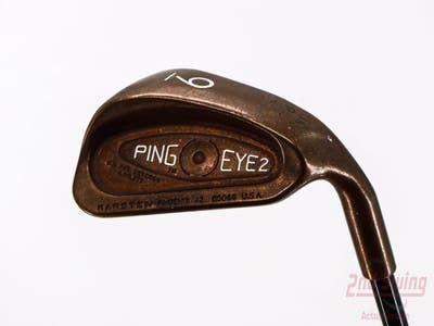 Ping Eye 2 Beryllium Copper Single Iron 9 Iron Stock Graphite Shaft Graphite Stiff Right Handed Black Dot 35.25in