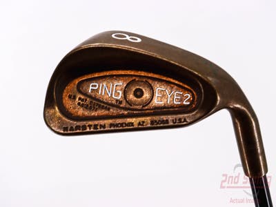 Ping Eye 2 Beryllium Copper Single Iron 8 Iron Stock Graphite Shaft Graphite Stiff Right Handed Black Dot 35.5in