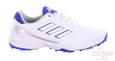New Mens Golf Shoe Adidas ZG23 Medium 10.5 White/Blue MSRP $200 GW1179
