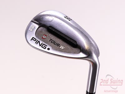 Ping Tour-W Brushed Silver Wedge Sand SW 56° 10 Deg Bounce Ping AWT Steel Stiff Right Handed Black Dot 35.25in