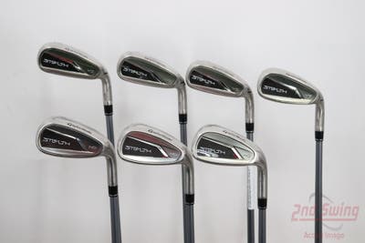 TaylorMade Stealth HD Iron Set 5-PW AW Fujikura Speeder NX 50 Graphite Regular Right Handed 38.25in