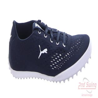 New Womens Golf Shoe Puma Monolite Fusion Slip-On 7 Navy Blazer/White MSRP $70 37608304