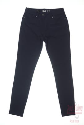 New Womens Straight Down Ace Pants Small S Navy Blue MSRP $136