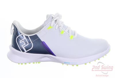 New Womens Golf Shoe Footjoy 2023 FJ Fuel Sport Medium 8.5 White/Grey MSRP $130 90128
