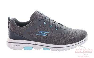 New Womens Golf Shoe Skechers GOwalk 4 8.5 Grey Blue MSRP $65 123034GYBL