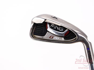 Ping G20 Single Iron 4 Iron Ping CFS Steel Stiff Right Handed Purple dot 38.5in