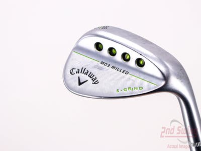 Callaway MD3 Milled Chrome S-Grind Wedge Sand SW 56° 10 Deg Bounce True Temper Steel Wedge Flex Right Handed 35.25in