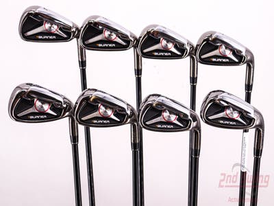 TaylorMade 2009 Burner Iron Set 4-PW GW TM Reax Superfast 65 Graphite Regular Right Handed 38.5in