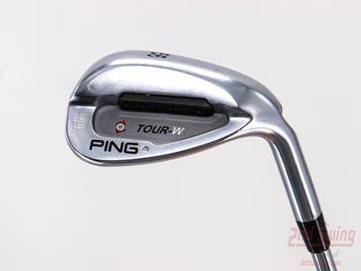Ping Tour-W Brushed Silver Wedge Sand SW 56° 10 Deg Bounce Stock Steel Shaft Steel Wedge Flex Right Handed Black Dot 35.25in