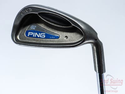 Ping G2 Single Iron 7 Iron Stock Steel Shaft Steel Stiff Right Handed Silver Dot 37.25in