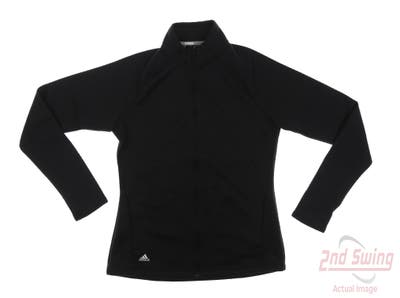 New Womens Adidas Jacket Small S Black MSRP $65