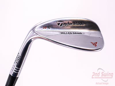 TaylorMade Milled Grind Satin Chrome Wedge Sand SW 56° 12 Deg Bounce True Temper Dynamic Gold Steel Wedge Flex Left Handed 36.0in
