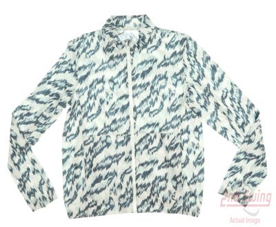 New Womens Puma Full Zip Sweatshirt Small S White MSRP $70
