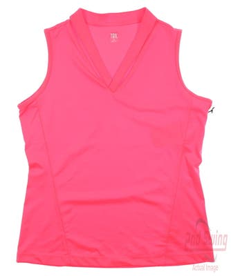 New Womens Tail Maeva Sleeveless Polo Small S Pink MSRP $90