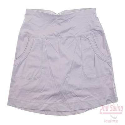 New Womens Lucky In Love Golf Skort Large L Gray MSRP $98