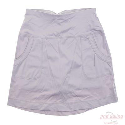 New Womens Lucky In Love Golf Skort Large L Gray MSRP $98