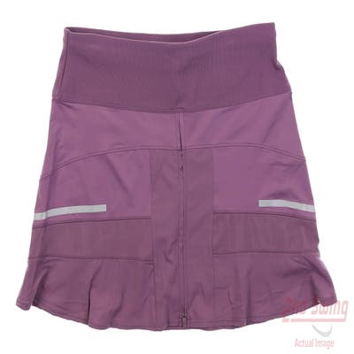 New Womens Lucky In Love Golf Skort Large L Purple MSRP $98