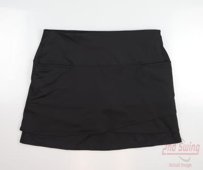 New Womens Lucky In Love Golf Skort X-Large XL Black MSRP $98