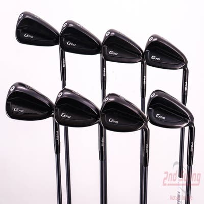 Ping G710 Iron Set 4-PW GW ALTA CB Red Graphite Senior Right Handed Black Dot 38.5in
