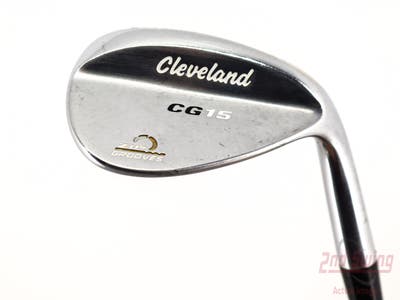 Cleveland CG15 Satin Chrome Wedge Sand SW 56° 14 Deg Bounce Stock Steel Shaft Steel Wedge Flex Right Handed 36.0in