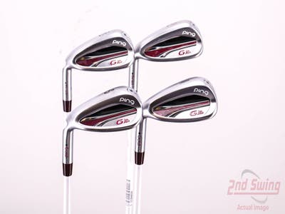 Ping G LE 2 Iron Set 8-PW SW ULT 240 Lite Graphite Ladies Left Handed Black Dot 36.5in