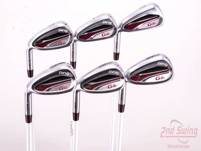 Ping G LE 2 Iron Set 6-PW UW ULT 240 Lite Graphite Ladies Left Handed Gold Dot 37.0in