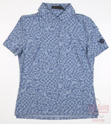 New W/ Logo Womens G-Fore Polo Small S Blue MSRP $119