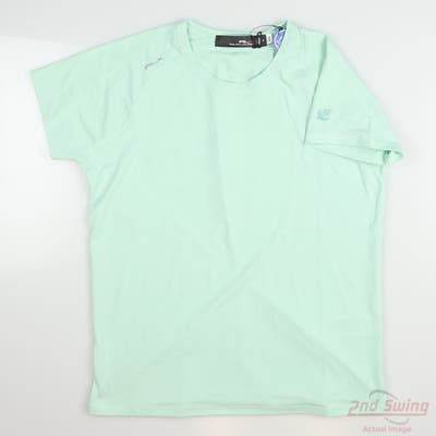 New W/ Logo Womens Ralph Lauren RLX Golf T-Shirt X-Small XS Green MSRP $58