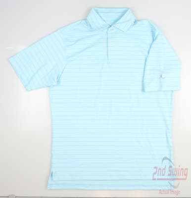 New W/ Logo Mens Fairway & Greene Golf Polo Small S Blue MSRP $108