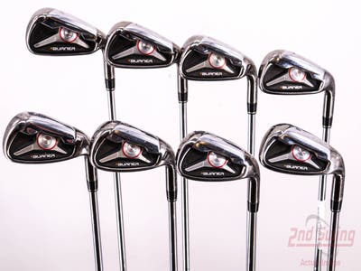 TaylorMade 2009 Burner Iron Set 4-PW AW Stock Steel Shaft Steel Regular Right Handed 38.75in