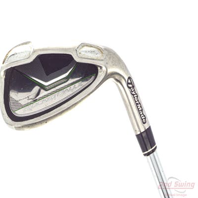 TaylorMade RocketBallz Single Iron Pitching Wedge PW Stock Steel Shaft Steel Stiff Right Handed 36.25in
