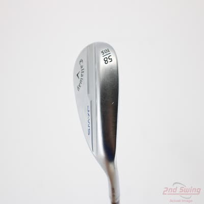 Callaway Jaws MD5 Platinum Chrome Wedge Lob LW 58° 10 Deg Bounce S Grind Callaway Stock Steel Steel Wedge Flex Right Handed 35.0in