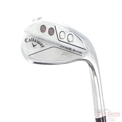 Callaway Jaws Raw Chrome Wedge Sand SW 56° 12 Deg Bounce X Grind Dynamic Gold Spinner TI Steel Wedge Flex Right Handed 35.25in