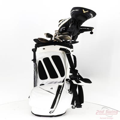 Complete Set of Men's Callaway Nike Cleveland Ping Titleist Golf Clubs + NEW Bag Boy ZTF Stand Bag - Right Handed
