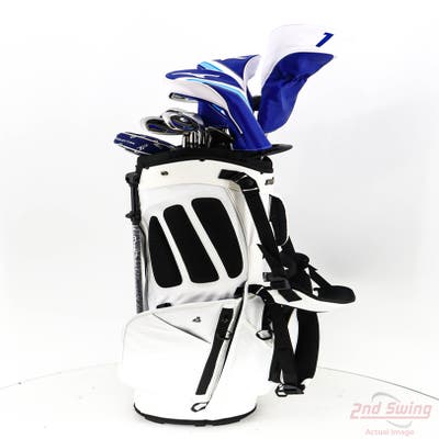 Complete Set of Men's TaylorMade Cobra Cleveland Odyssey Golf Clubs + NEW Bag Boy ZTF Stand Bag - Right Handed