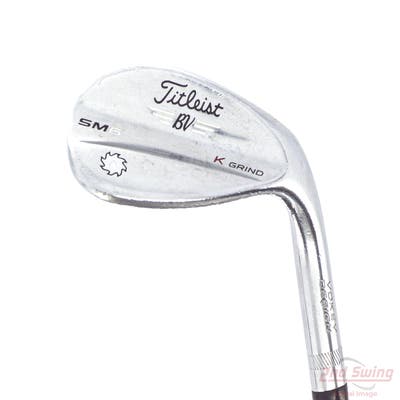 Titleist Vokey SM6 Tour Chrome Wedge Lob LW 58° 12 Deg Bounce K Grind SM6 BV Steel Wedge Flex Right Handed 35.5in