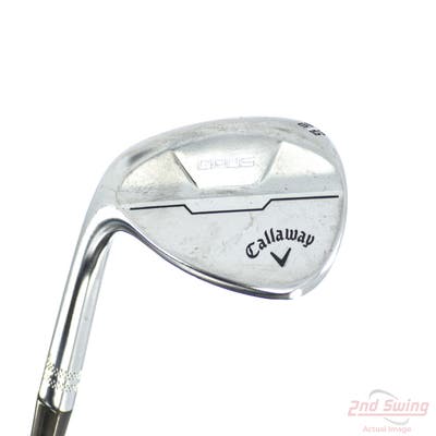 Callaway Opus Brushed Chrome Wedge Lob LW 58° 10 Deg Bounce S Grind Dynamic Gold Mid 115 Steel Wedge Flex Left Handed 35.0in