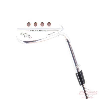 Callaway Mack Daddy 4 Chrome Wedge Lob LW 58° 10 Deg Bounce S Grind Dynamic Gold Tour Issue S200 Steel Stiff Right Handed 35.0in