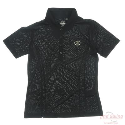 New W/ Logo Womens EP NY Polo X-Small XS Black MSRP $49