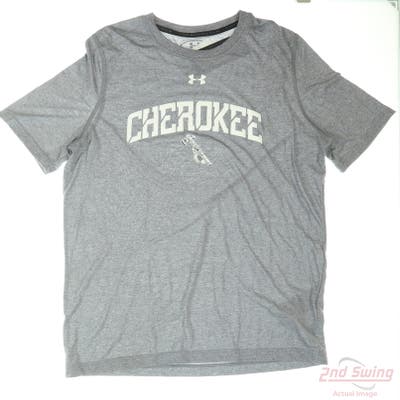 New W/ Logo Mens Under Armour T-Shirt Small S Gray MSRP $40