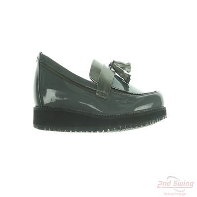 New Womens Golf Shoe Footjoy Sandy Medium 7 Gray/Black/Black MSRP $130 92397