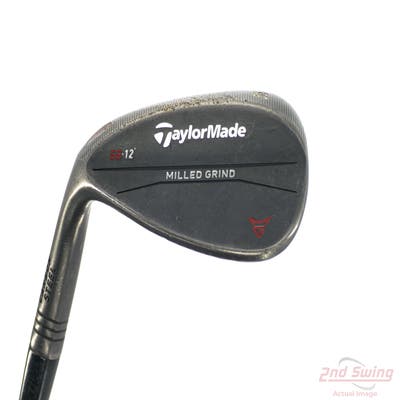 TaylorMade Milled Grind Black Wedge Sand SW 56° 12 Deg Bounce SB True Temper Dynamic Gold Steel Wedge Flex Left Handed 35.5in