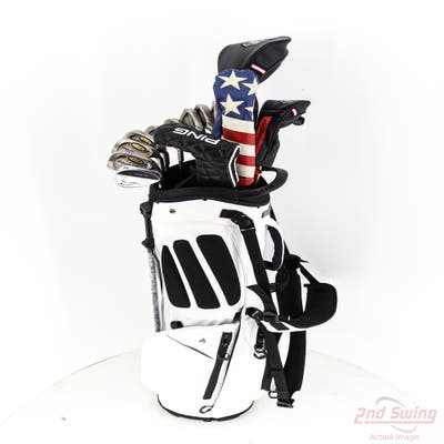 Complete Set of Men's Ping Cleveland Adams Odyssey Golf Clubs + NEW Bag Boy ZTF Stand Bag - Right Handed