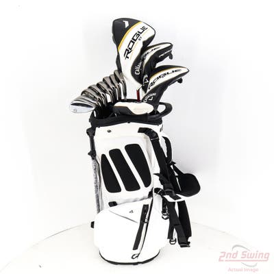 Complete Set of Men's Callaway Adams Titleist Odyssey Golf Clubs + NEW Bag Boy ZTF Stand Bag - Right Handed