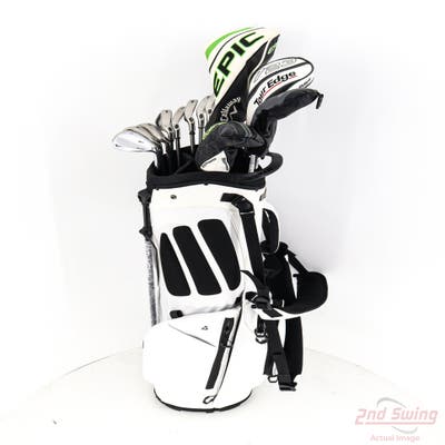 Complete Set of Men's Cobra Callaway Mizuno Tour Edge Golf Clubs + NEW Bag Boy ZTF Stand Bag - Right Handed