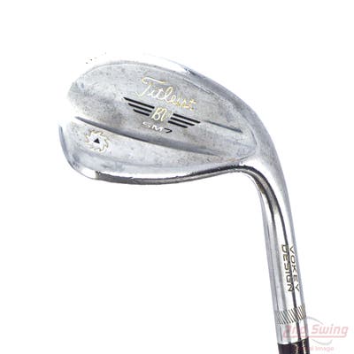 Titleist Vokey SM7 Tour Chrome Wedge Lob LW 58° 12 Deg Bounce D Grind SM7 BV Steel Wedge Flex Right Handed 35.25in