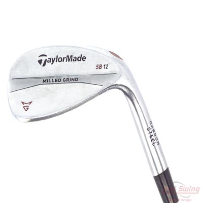 TaylorMade Milled Grind Satin Chrome Wedge Sand SW 56° 12 Deg Bounce True Temper Dynamic Gold Steel Wedge Flex Right Handed 35.5in