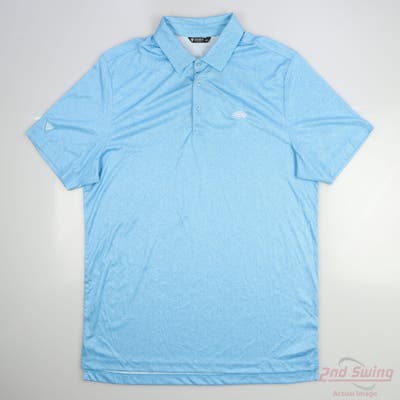 New W/ Logo Womens Level Wear Polo X-Large XL Blue MSRP $75