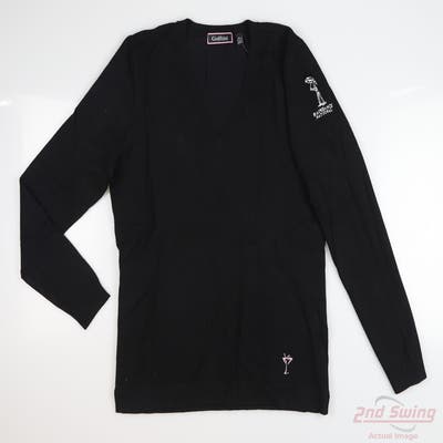 New W/ Logo Womens Golftini Sweater X-Large XL Black MSRP $129