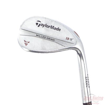 TaylorMade Milled Grind Satin Chrome Wedge Lob LW 58° 11 Deg Bounce SB True Temper Dynamic Gold Steel Wedge Flex Right Handed 35.0in